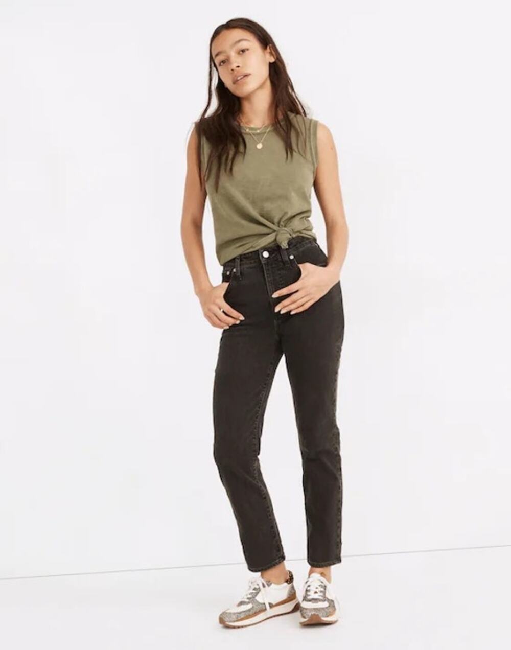 Madewell The Curvy Perfect Vintage Jean Women’s Size 30 Washed Black